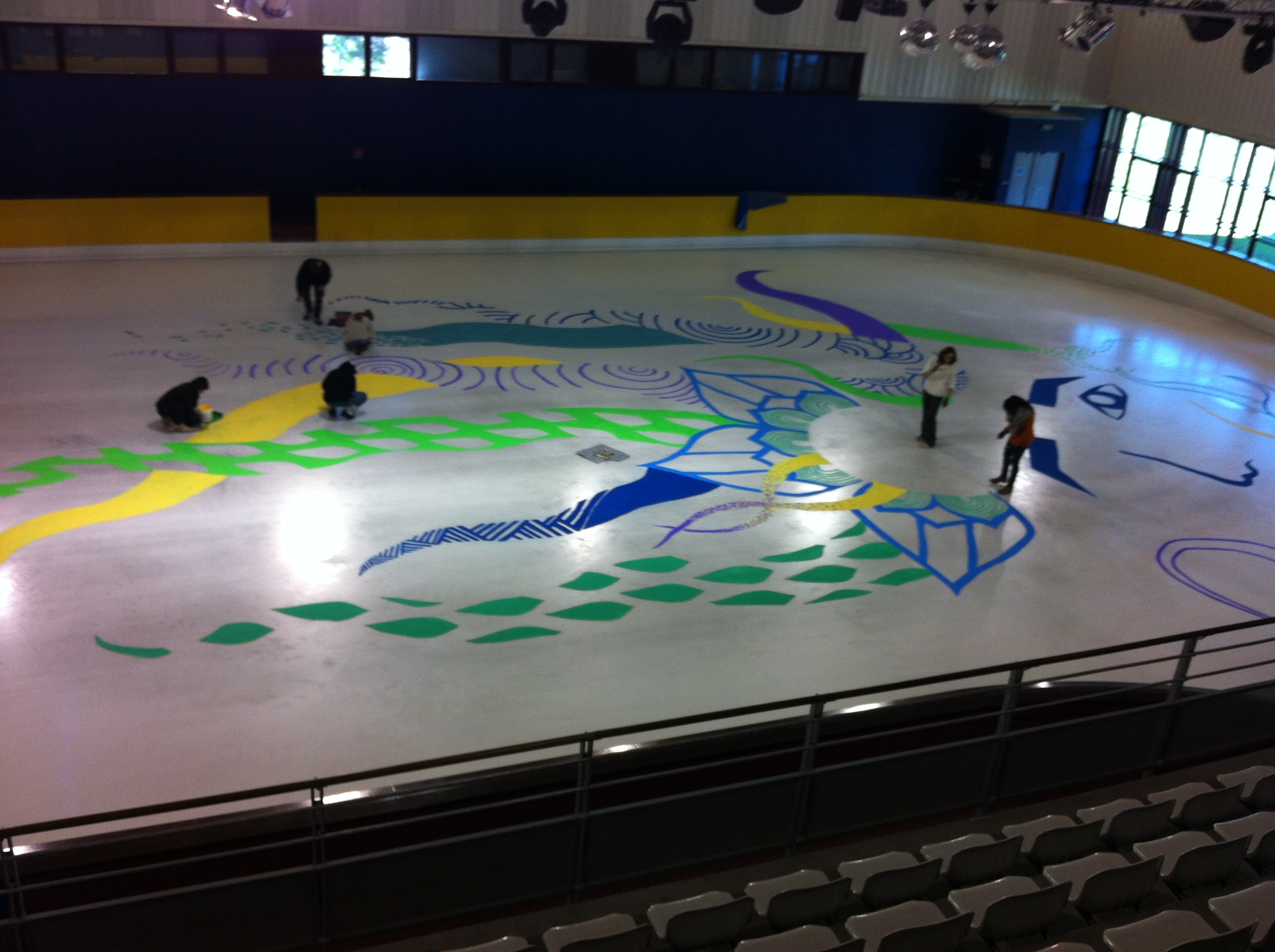 Ecole d'art du GrandAngoulême - Fresque sur glace