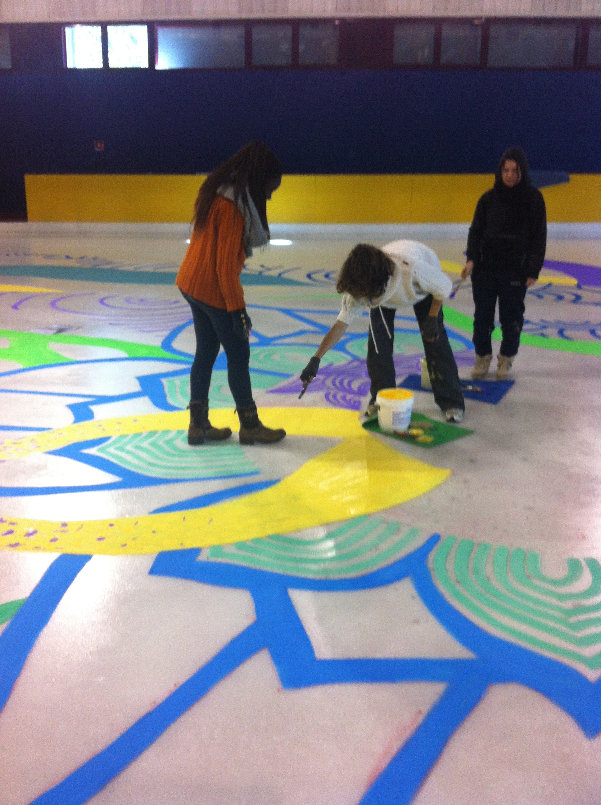 Ecole d'art du GrandAngoulême - Fresque sur glace