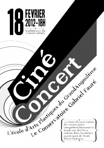 affiche ciné-concert ciné-concert 2012