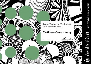 Ecole d'art du GrandAngoulême - carte de voeux 2014