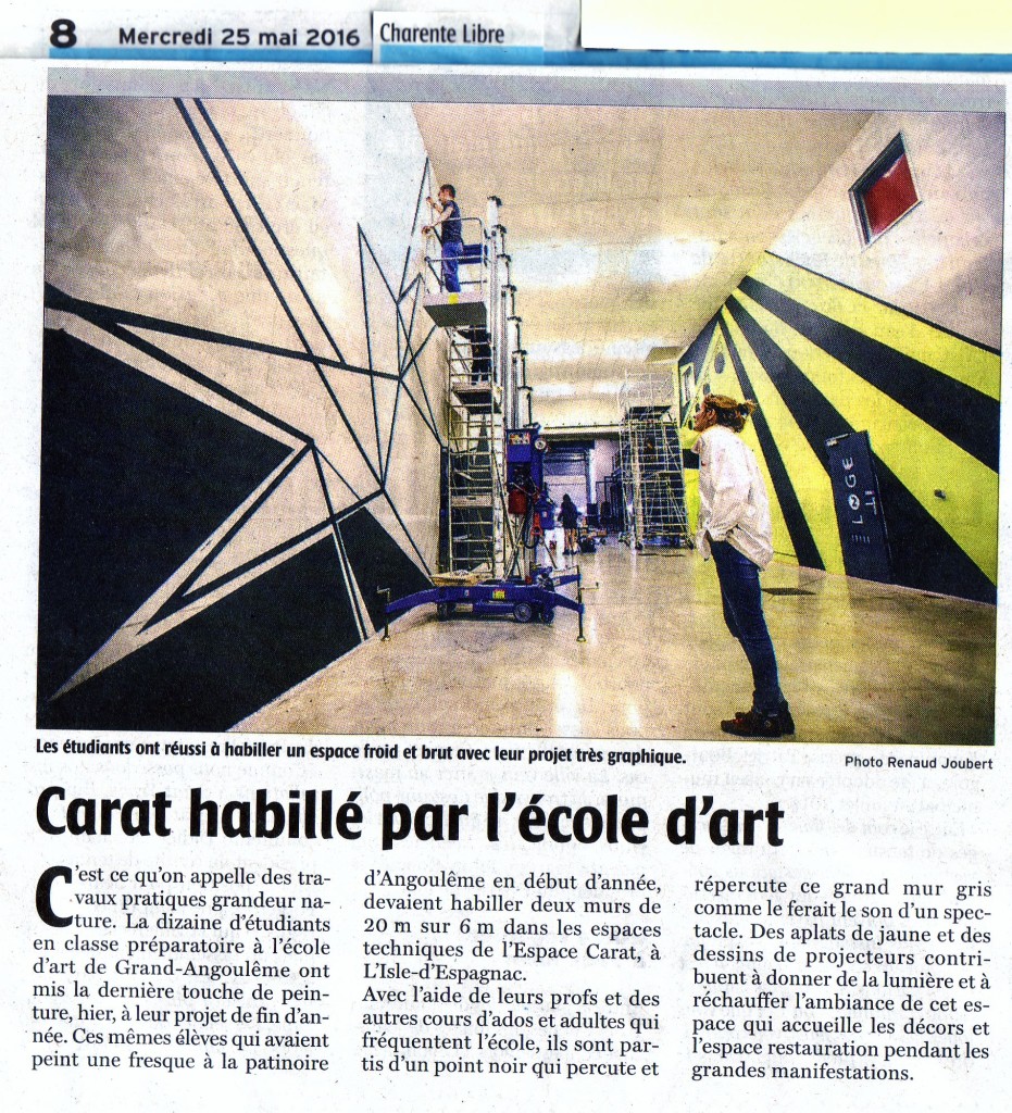 projet carat école d'art de grandangoulême