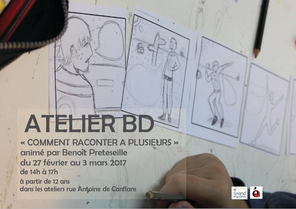 AFFICHE ATELIER BD ECOLE D ART DE GRANDANGOULEME